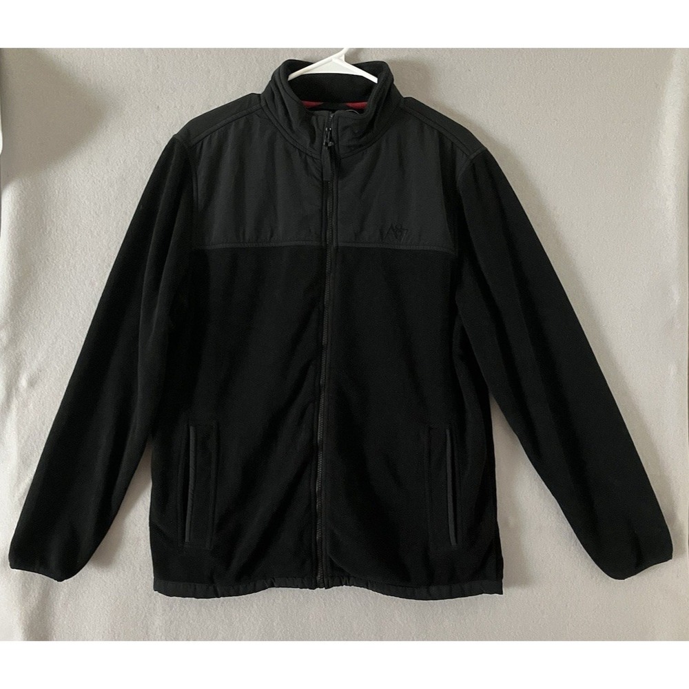 Aeropostale Fleece Jacket Black Men's (M) Outdoors Mock Neck Gorpcore Hiking